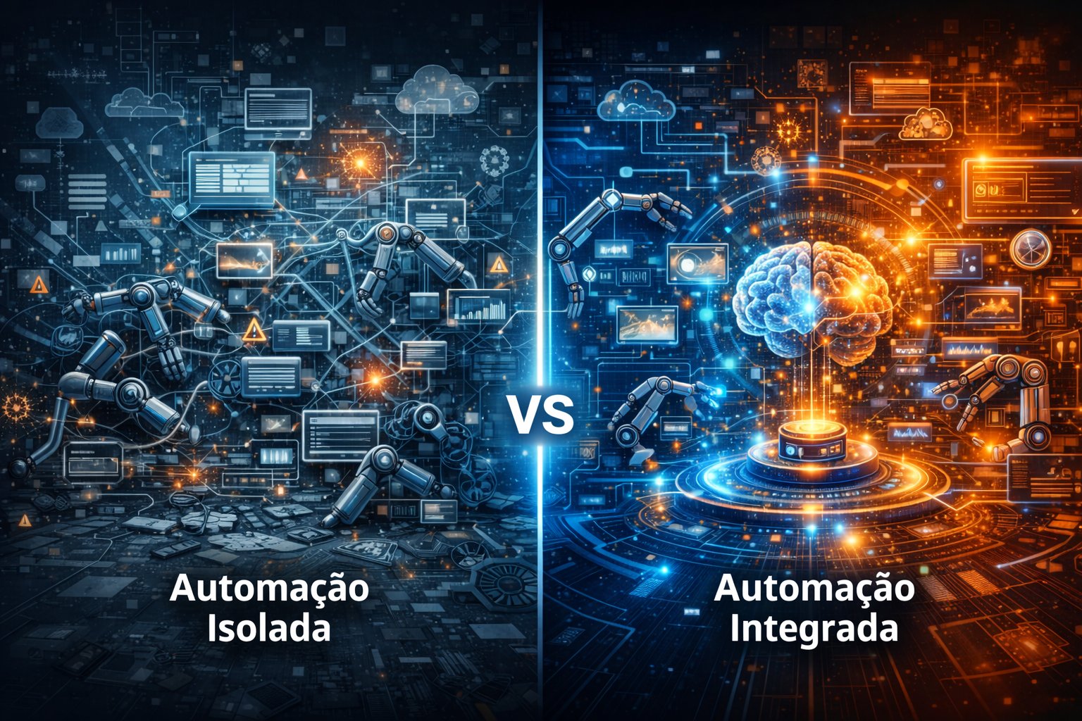 Por que automação isolada não escala