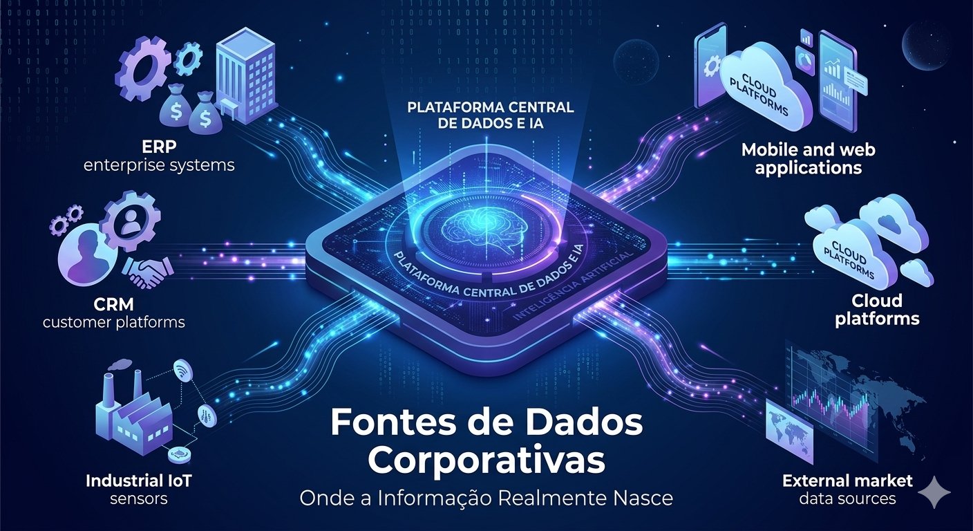 Fontes de Dados Corporativas: Onde a Informação Realmente Nasce