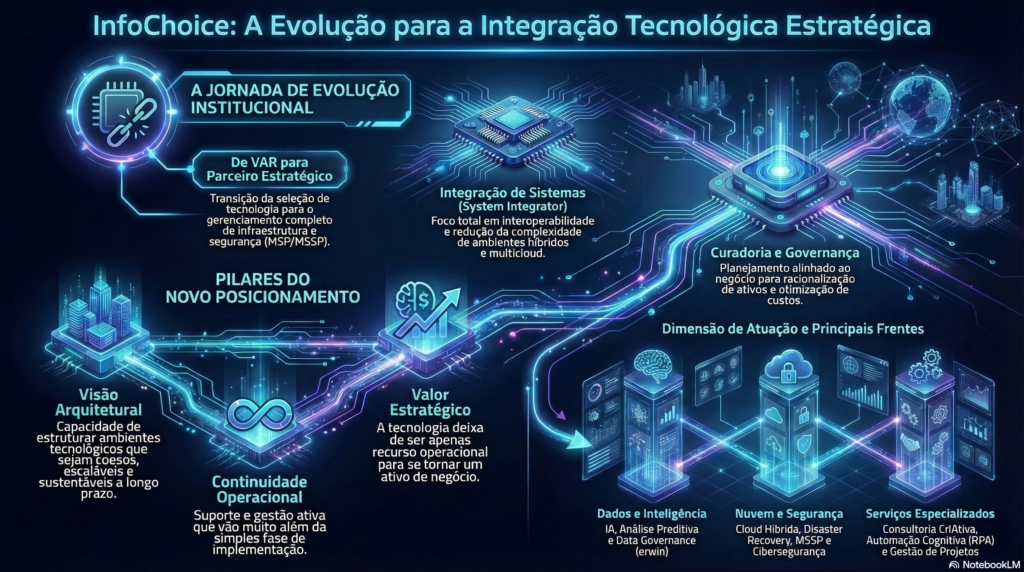 Infográfico Reposicionamento Estratégico InfoChoice