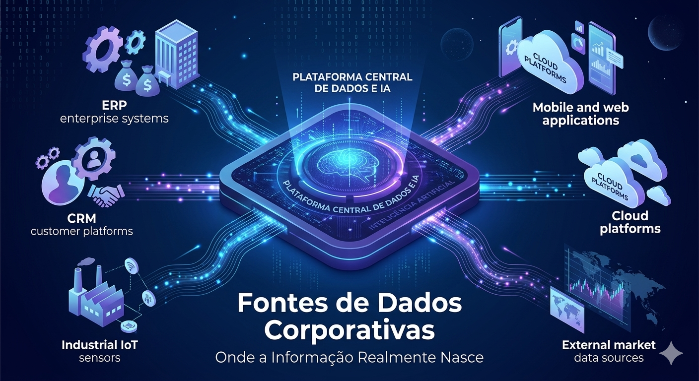 Fontes de Dados Corporativas: Onde a Informação Realmente Nasce