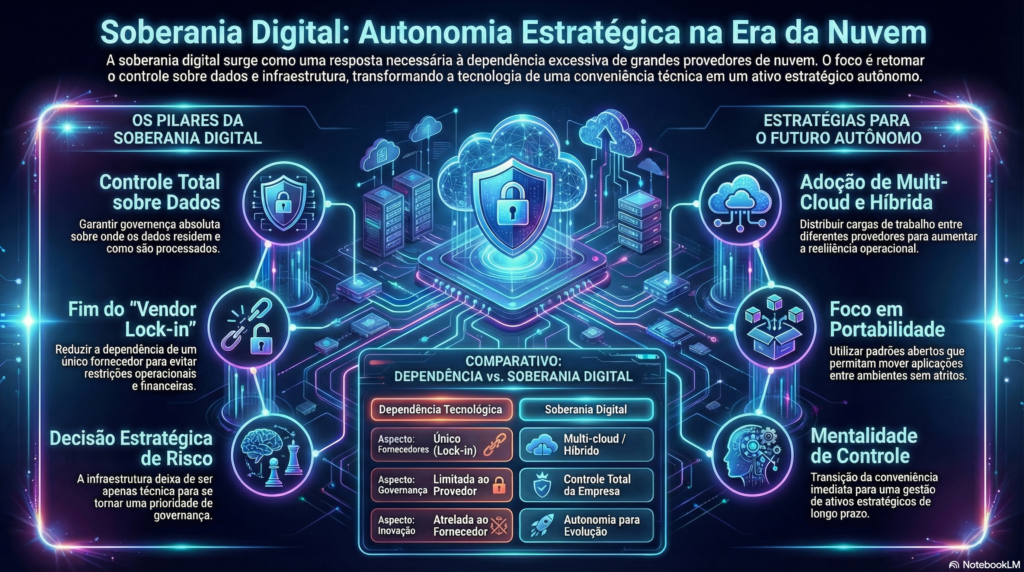 Infográfico Soberania Digital: Autonomia Estratégica na Era na Nuvem - InfoChoice