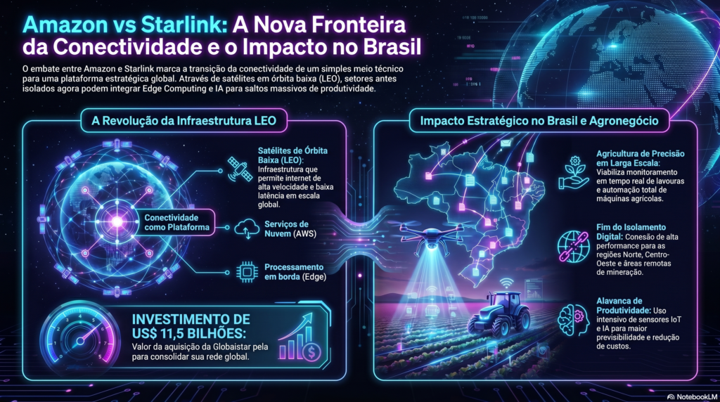 Infográfico Amazon vs Starlink - InfoChoice